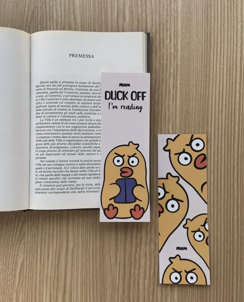 "Duck Off I'm Reading" Funny Bookmark